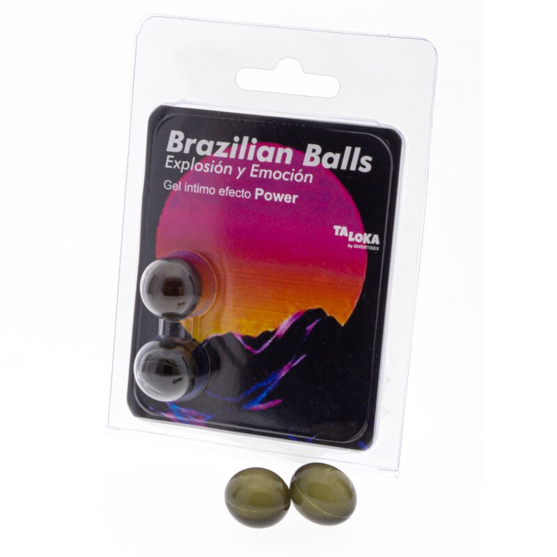 TALOKA - 2 BRAZILIAN BALLS POWER EFFECT EXCITING GEL - NOCTURNA DESIRES