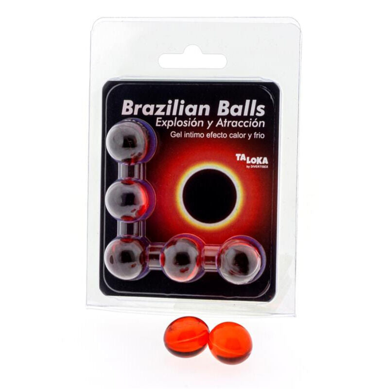 TALOKA - 5 BRAZILIAN BALLS HOT & COLD EFFECT EXCITING GEL - NOCTURNA DESIRES