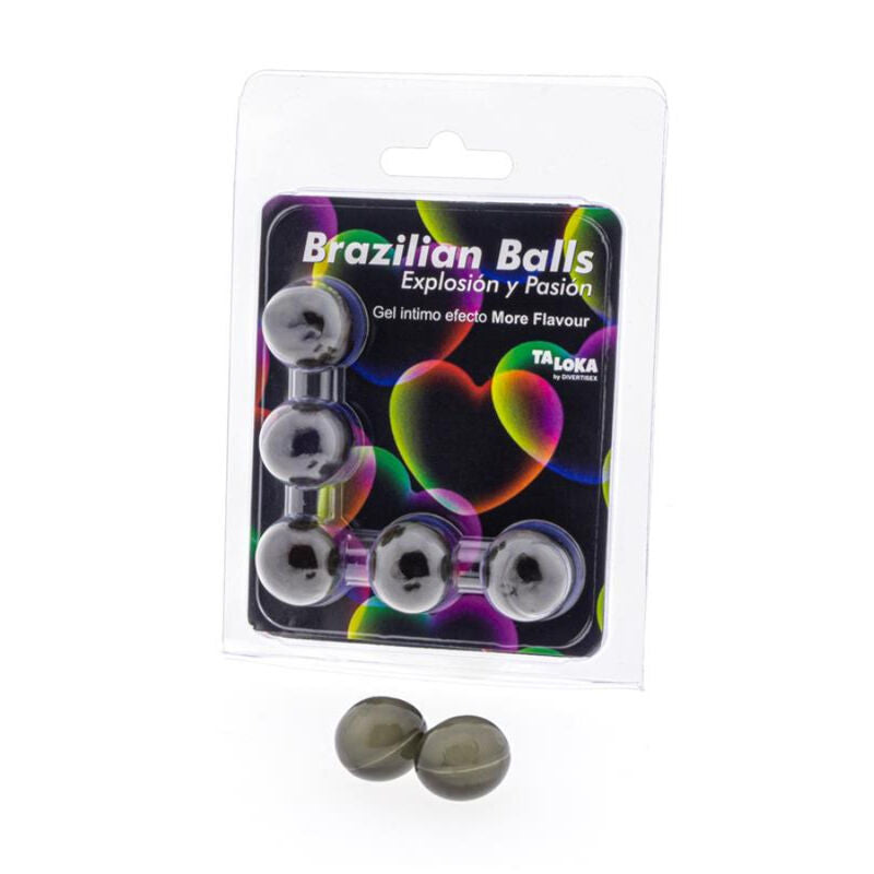 TALOKA - 5 BRAZILIAN BALLS MORE FLAVOUR EFFECT EXCITING GEL - NOCTURNA DESIRES