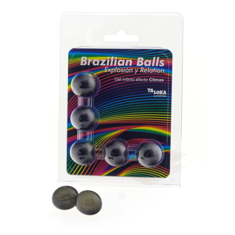 TALOKA - 5 BRAZILIAN BALLS CLIMAX EFFECT EXCITING GEL - NOCTURNA DESIRES