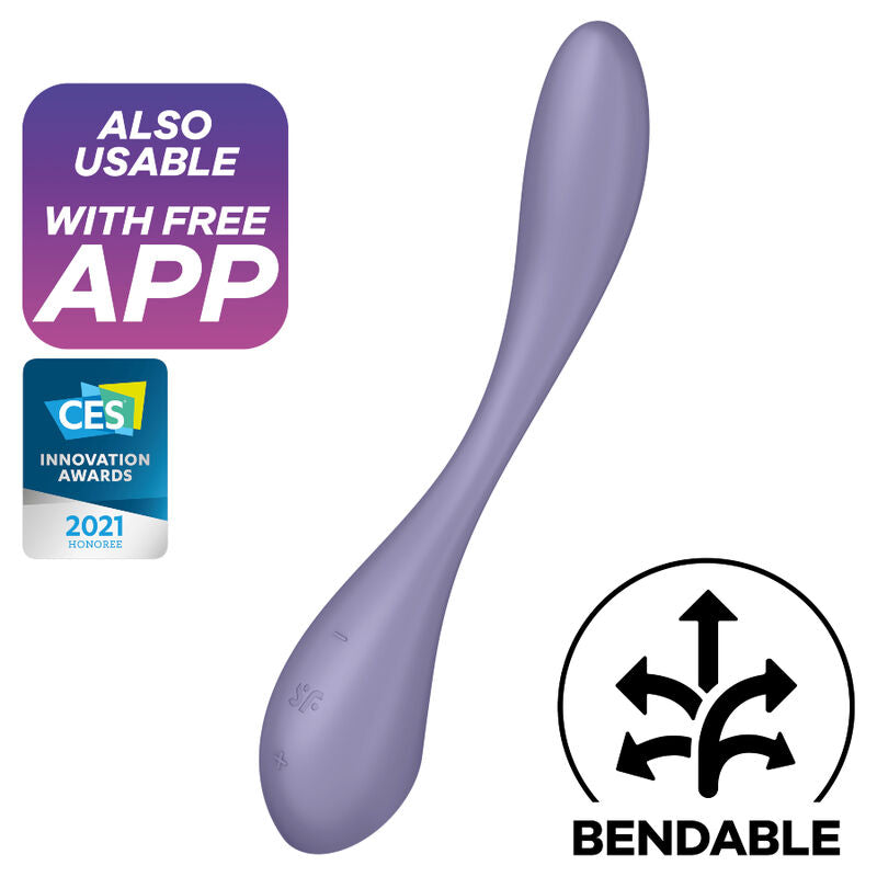 SATISFYER - G-SPOT FLEX 5 MULTI VIBRATOR LILAC - NOCTURNA DESIRES