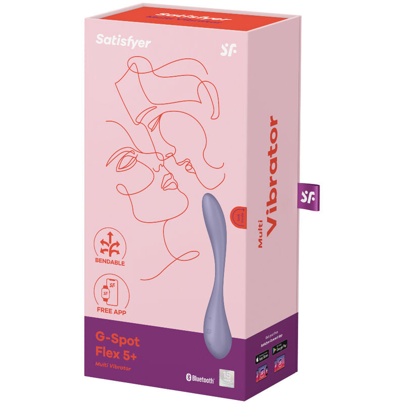 SATISFYER - G-SPOT FLEX 5 MULTI VIBRATOR LILAC - NOCTURNA DESIRES