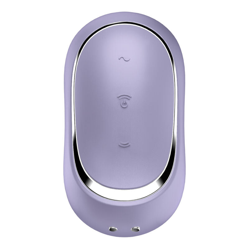 SATISFYER - PRO TO GO 2 DOUBLE AIR PULSE STIMULATOR & VIBRATOR VIOLET - NOCTURNA DESIRES
