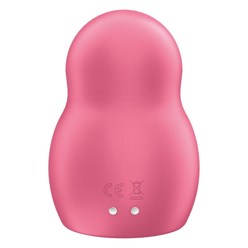 SATISFYER - PRO TO GO 1 DOUBLE AIR PULSE STIMULATOR & VIBRATOR RED - NOCTURNA DESIRES