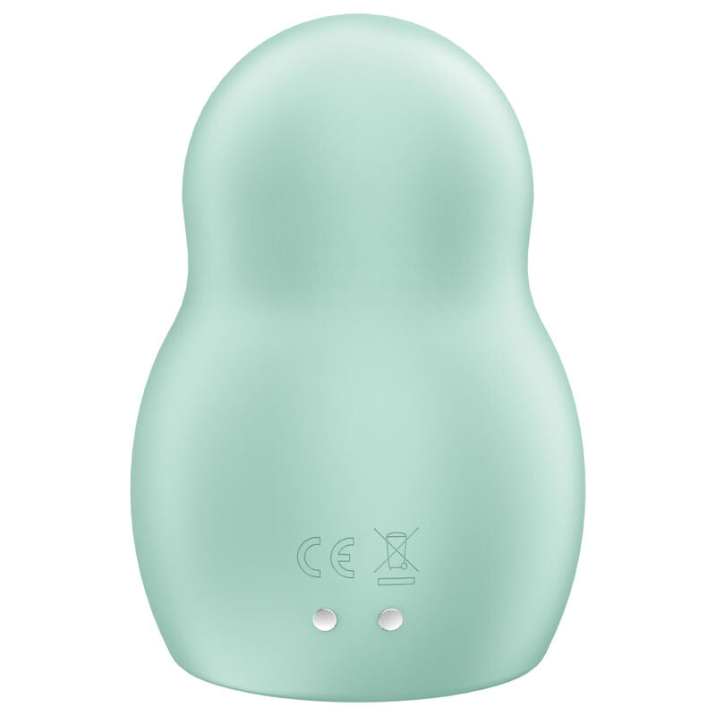 SATISFYER - PRO TO GO 1 DOUBLE AIR PULSE STIMULATOR & VIBRATOR GREEN - NOCTURNA DESIRES