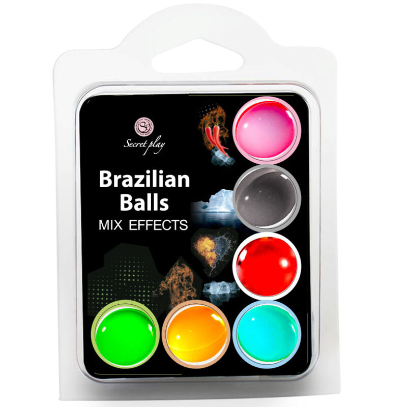 SECRET PLAY SET 6 BRAZILIAN BALLS MIX EFFECT - NOCTURNA DESIRES