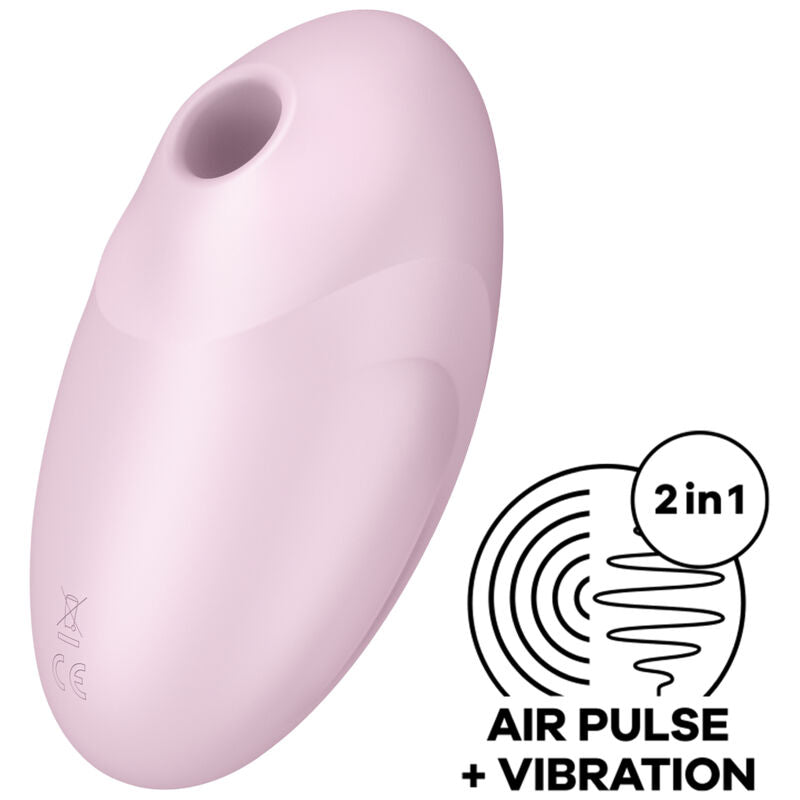 SATISFYER - VULVA LOVER 3 AIR PULSE STIMULATOR & VIBRATOR PINK - NOCTURNA DESIRES
