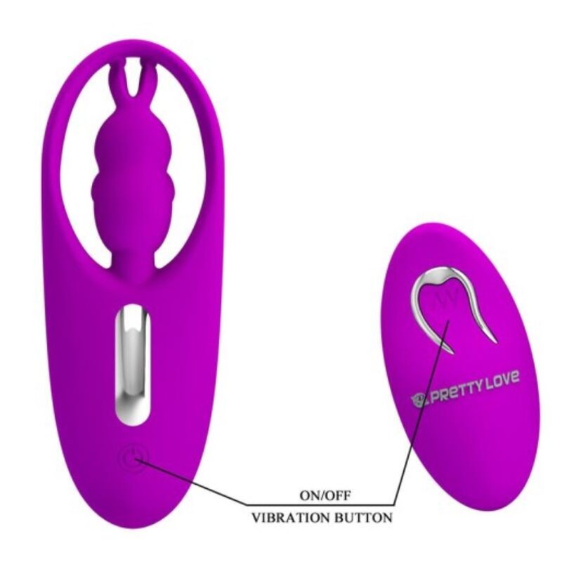 PRETTY LOVE - WILD RABBIT STIMULATOR FOR PANTIES WITH REMOTE CONTROL LILAC - NOCTURNA DESIRES