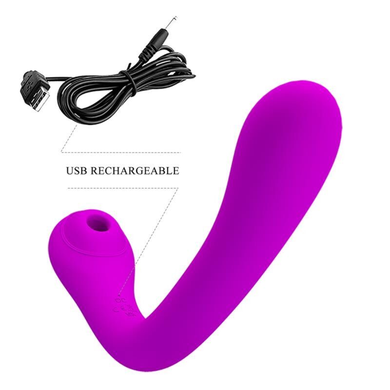 PRETTY LOVE - ALEX LILAC VIBRATOR AND CLITORAL SUCKER - NOCTURNA DESIRES