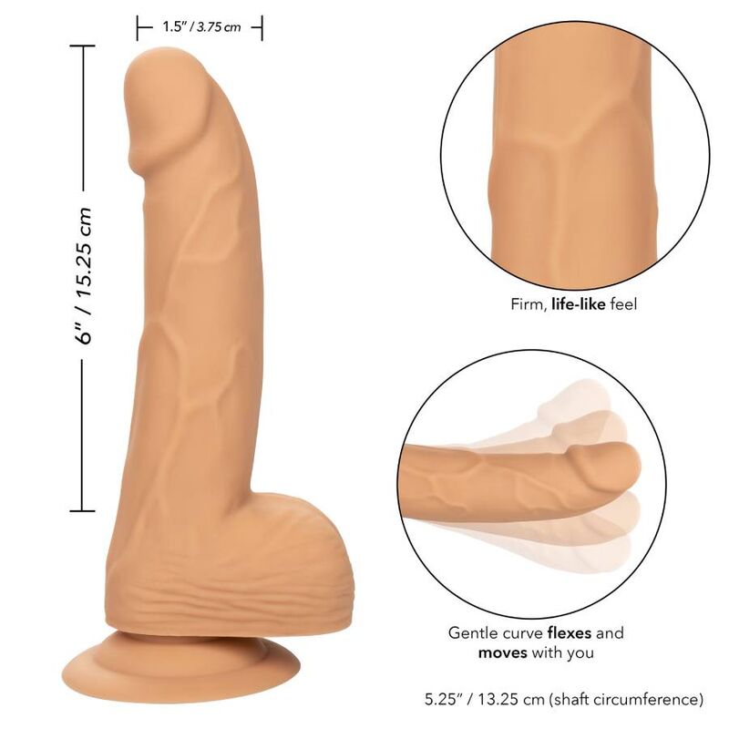 CALEXOTICS - SILICONE STUDS 15.24 CM SKIN - NOCTURNA DESIRES
