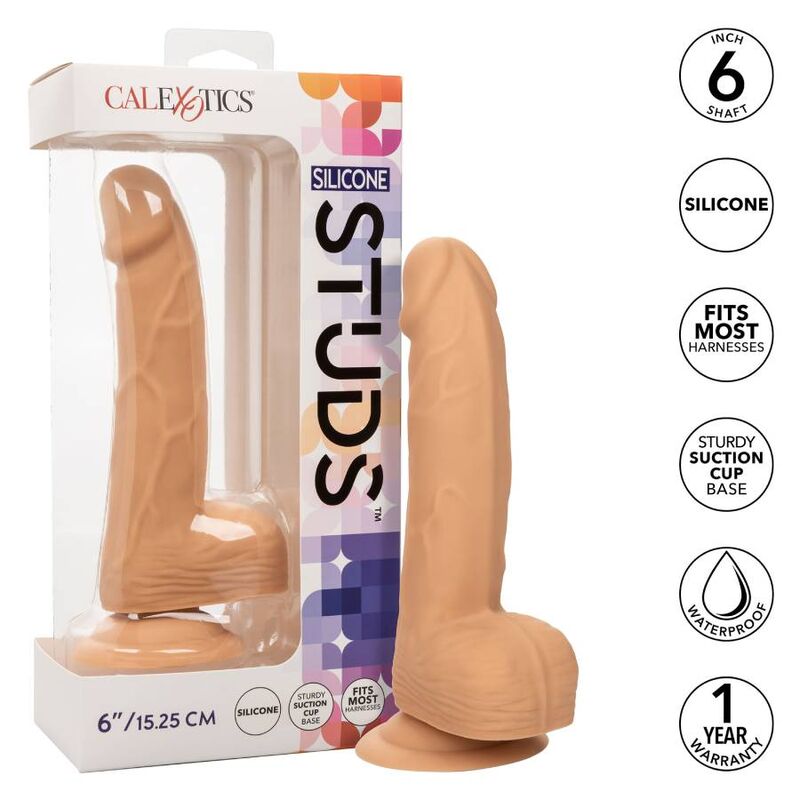 CALEXOTICS - SILICONE STUDS 15.24 CM SKIN - NOCTURNA DESIRES