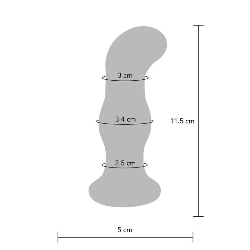 TOYJOY - THE GLEAMING VIBRATING GLAS BUTTPLUG - NOCTURNA DESIRES