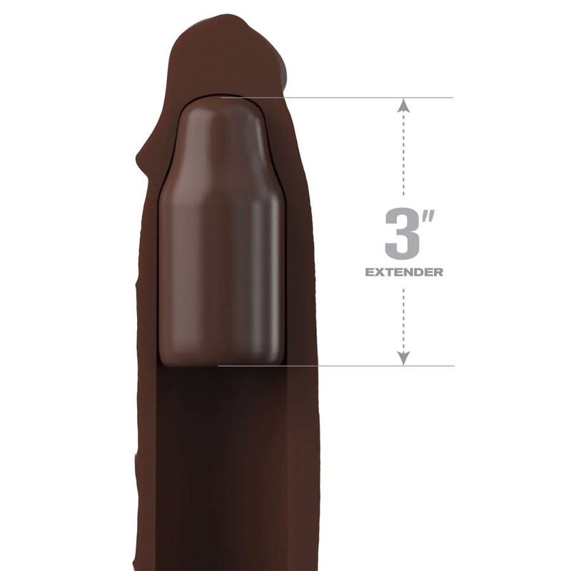 FANTASY X- TENSIONS - PIPEDREAMS EXTENSION W STRAP 17,78 CM BROWN - NOCTURNA DESIRES