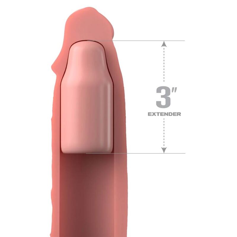FANTASY X- TENSIONS - PIPEDREAMS SLEEVE 22,86 CM + 7,62 CM PLUG SKIN - NOCTURNA DESIRES