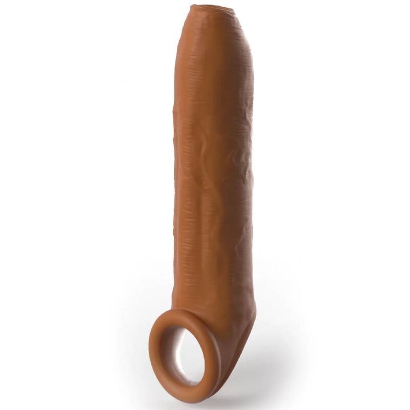 PIPEDREAMS - SLEEVE UNCUT 17,78 CM W STRAP CARAMEL - NOCTURNA DESIRES