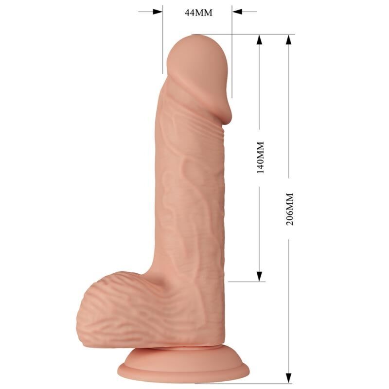 BAILE - BEAUTIFUL ENCOUNTER CATOBLEPAS FLEXIBLE REALISTIC DILDO 20.6 CM NATURAL - NOCTURNA DESIRES