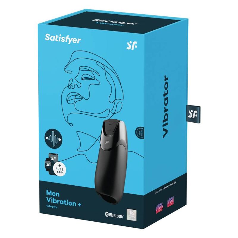 SATISFYER - MEN VIBRATION+ BLACK - NOCTURNA DESIRES