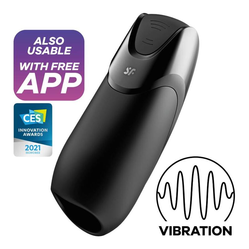 SATISFYER - MEN VIBRATION+ BLACK - NOCTURNA DESIRES