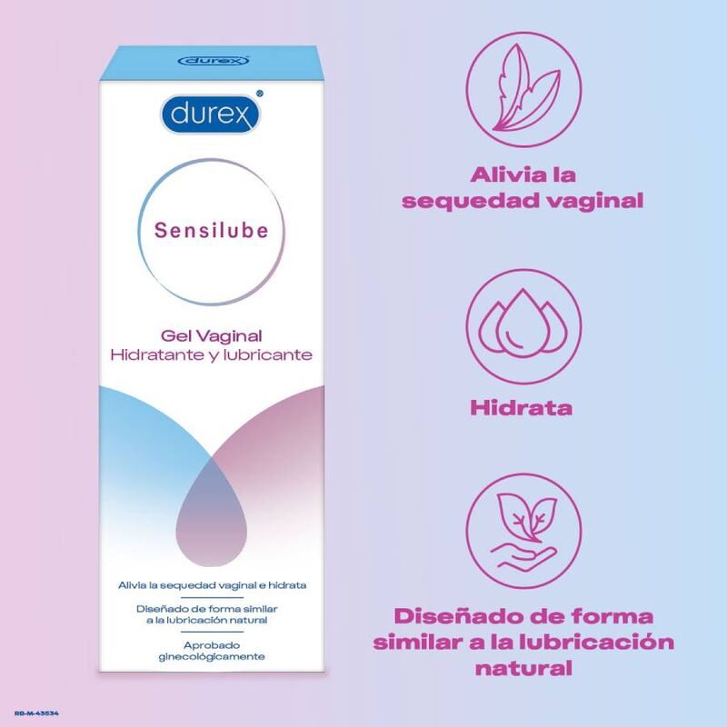 DUREX - SENSILUBE GEL MOISTURIZING LUBE 40 ML - NOCTURNA DESIRES