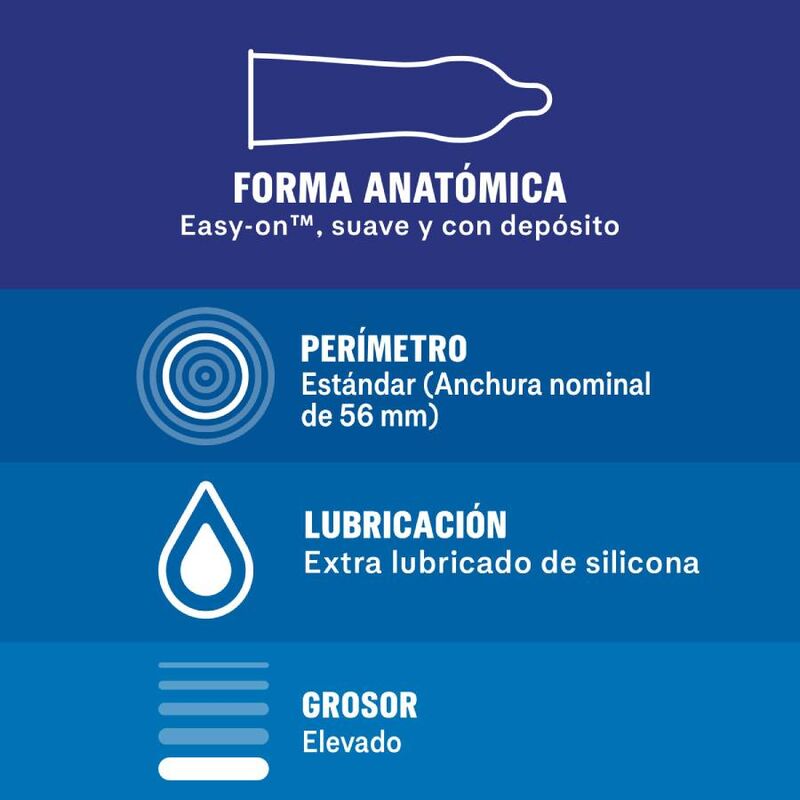 DUREX - EXTRA SEGURO 12 UNITS DUREX CONDOMS NOCTURNA DESIRES