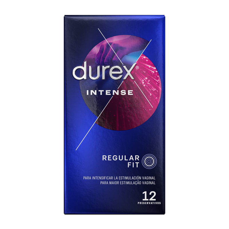 DUREX - INTENSE ORGASMIC 12 UNITS DUREX CONDOMS NOCTURNA DESIRES