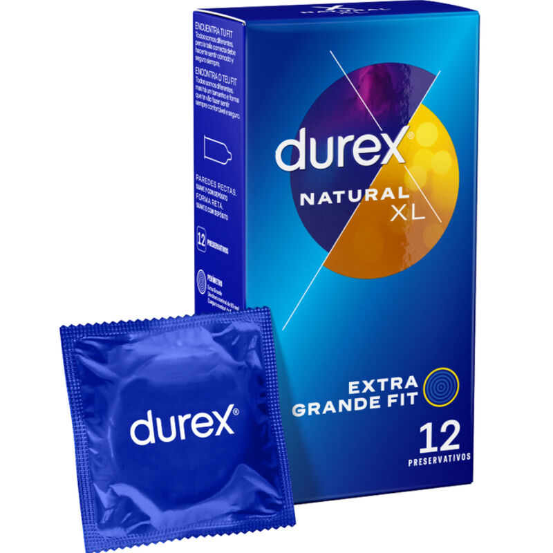 DUREX - NATURAL XL 12 UNITS DUREX CONDOMS NOCTURNA DESIRES