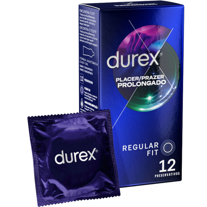 DUREX - PLEASURE PROLONGED DELAYED 12 UNITS DUREX CONDOMS NOCTURNA DESIRES