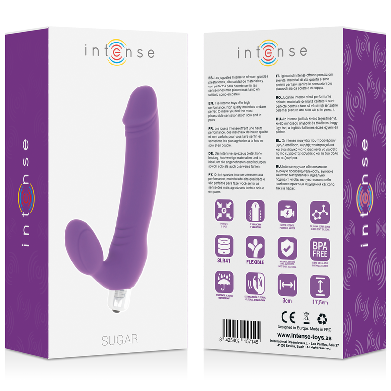 INTENSE - SUGAR SEVEN SPEEDS SILICONE LILAC - NOCTURNA DESIRES