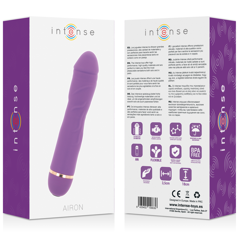 INTENSE - AIRON 20 SPEEDS SILICONE LILAC - NOCTURNA DESIRES
