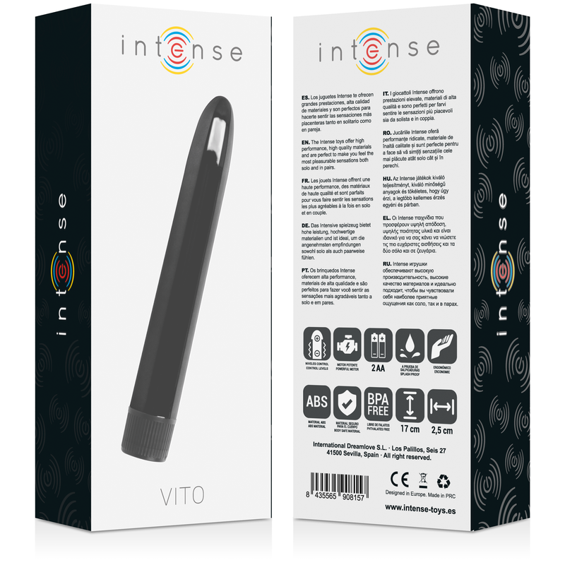 INTENSE - VITO BLACK VIBRATOR - NOCTURNA DESIRES