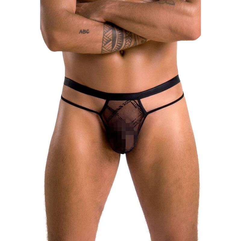 PASSION - 029 COLLIN THONG BLACK S/M - NOCTURNA DESIRES