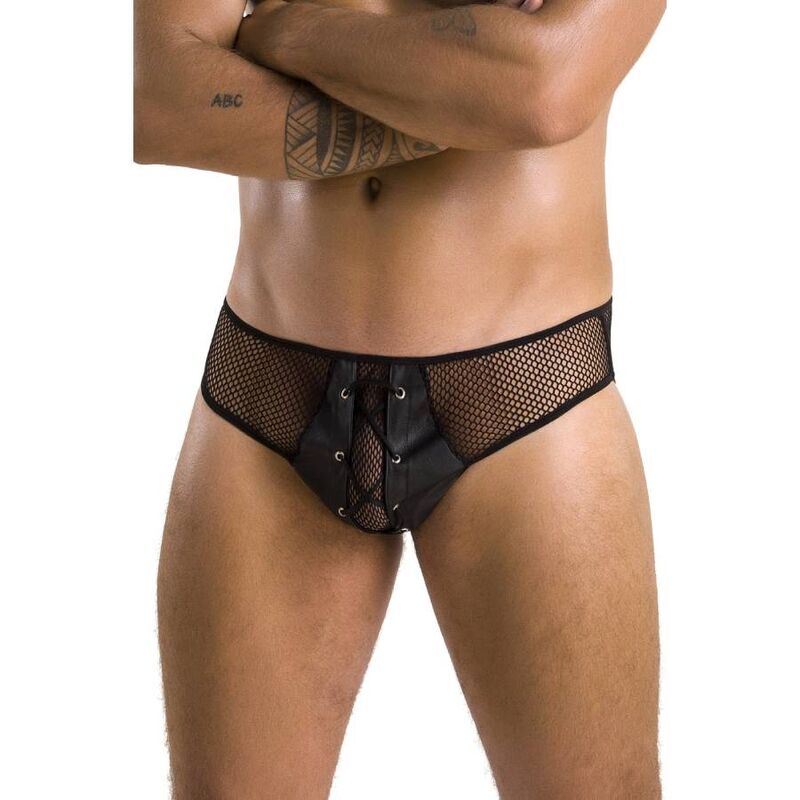 PASSION - 035 SLIP RICHARD BLACK L/XL - NOCTURNA DESIRES