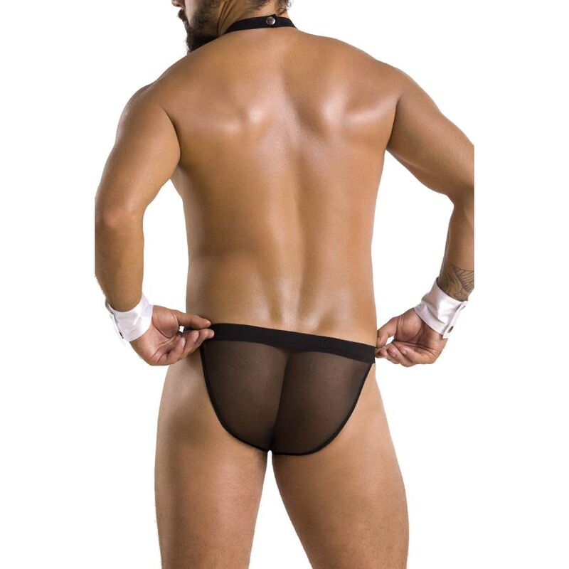 PASSION - 036 SLIP ALFROJO BLACK L/XL - NOCTURNA DESIRES
