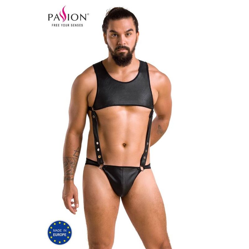 PASSION - 056 BODY ADAM BLACK L/XL - NOCTURNA DESIRES