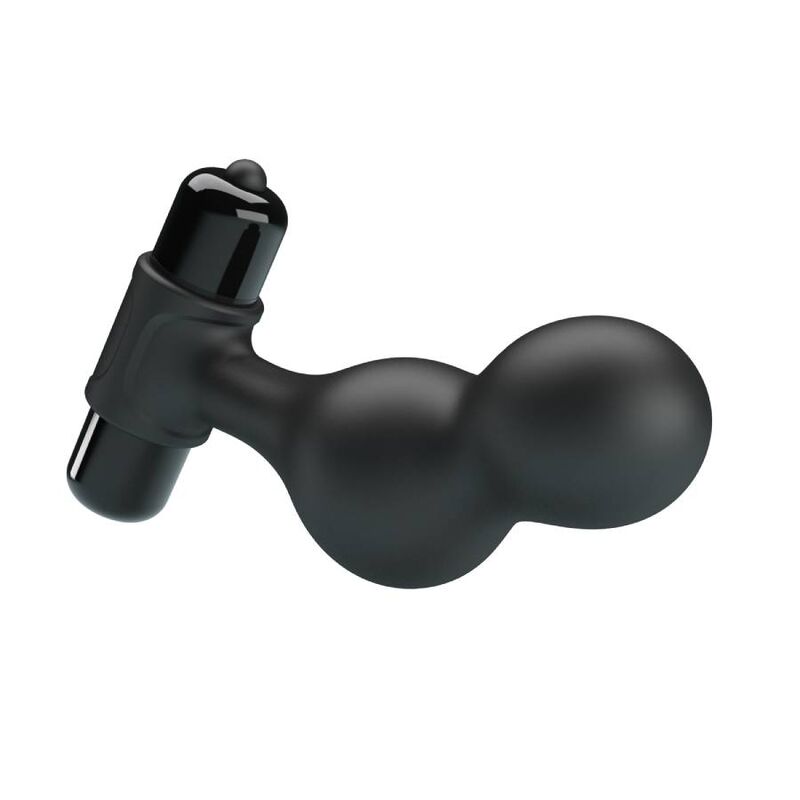 MR PLAY - BLACK SILICONE VIBRATOR ANAL PLUG - NOCTURNA DESIRES