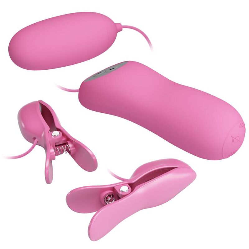 PRETTY LOVE - TWEEZERS WITH VIBRATION AND PINK ELETROSHOCK - NOCTURNA DESIRES