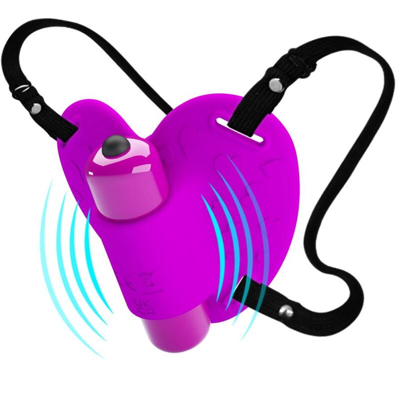 PRETTY LOVE - HEARTBEAT CLITORIS MASSAGER 10 VIBRATION MODES PURPLE - NOCTURNA DESIRES