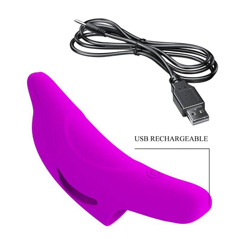 PRETTY LOVE - DELPHINI POWERFUL PURPLE FINGER STIMULATOR - NOCTURNA DESIRES