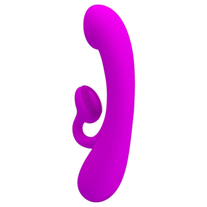 PRETTY LOVE - SINCERE SILICONE CLITORAL VIBRATOR AND SUCKER PURPLE - NOCTURNA DESIRES