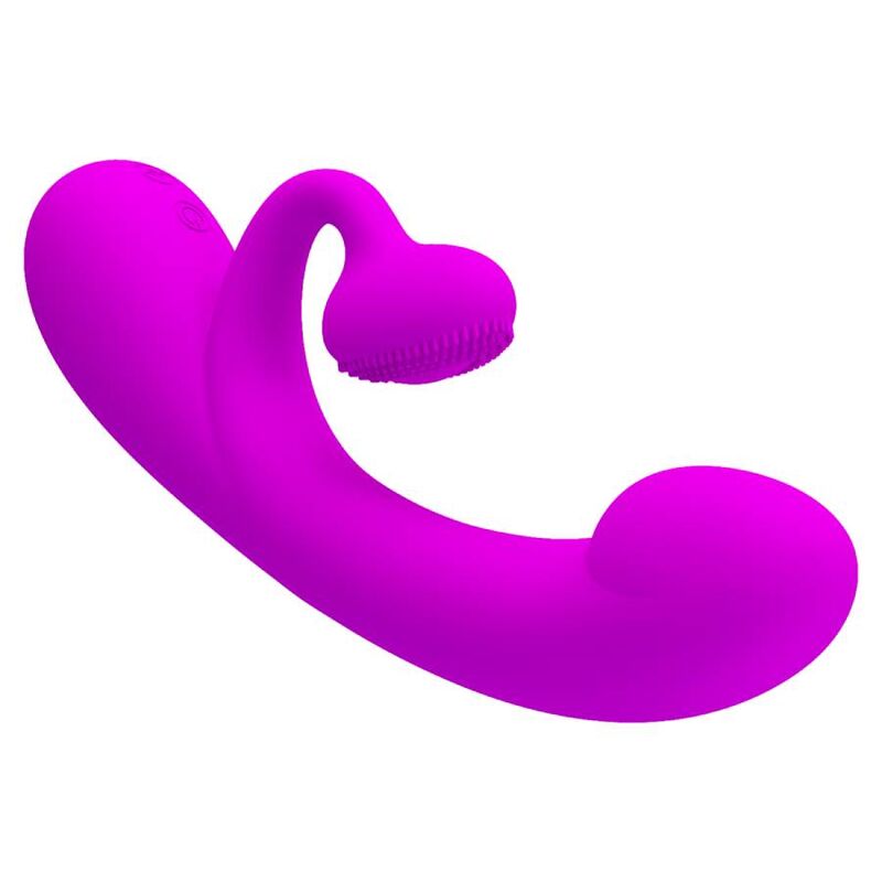 PRETTY LOVE - SINCERE SILICONE CLITORAL VIBRATOR AND SUCKER PURPLE - NOCTURNA DESIRES