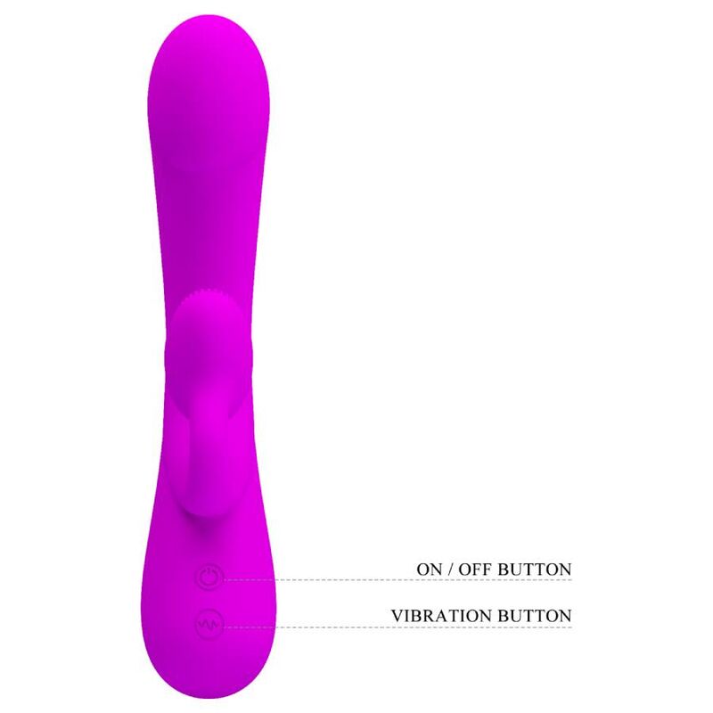 PRETTY LOVE - SINCERE SILICONE CLITORAL VIBRATOR AND SUCKER PURPLE - NOCTURNA DESIRES