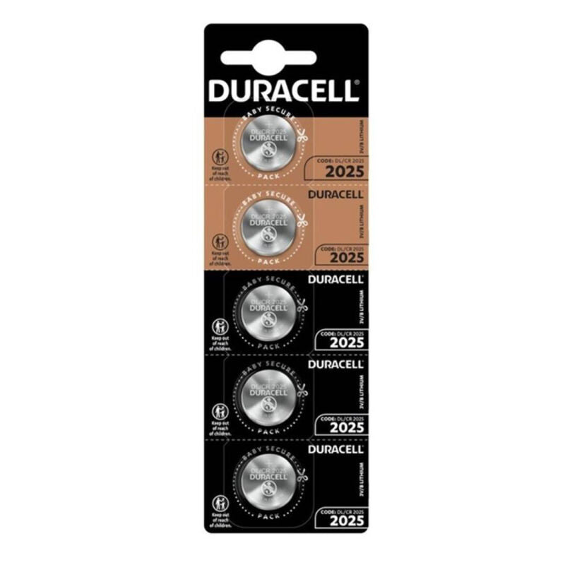 DURACELL - BUTTON BATTERY LITIO CR2025 3V 5 UNIT - NOCTURNA DESIRES