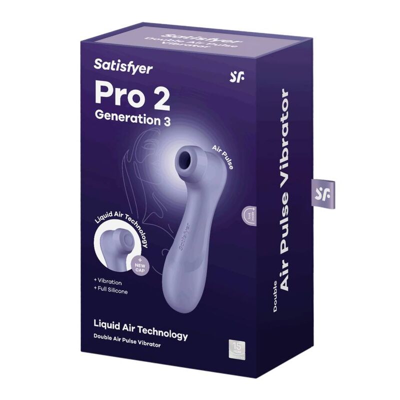 SATISFYER - PRO 2 GENERATION 3 LIQUID AIR TECHNOLOGY LILAC - NOCTURNA DESIRES