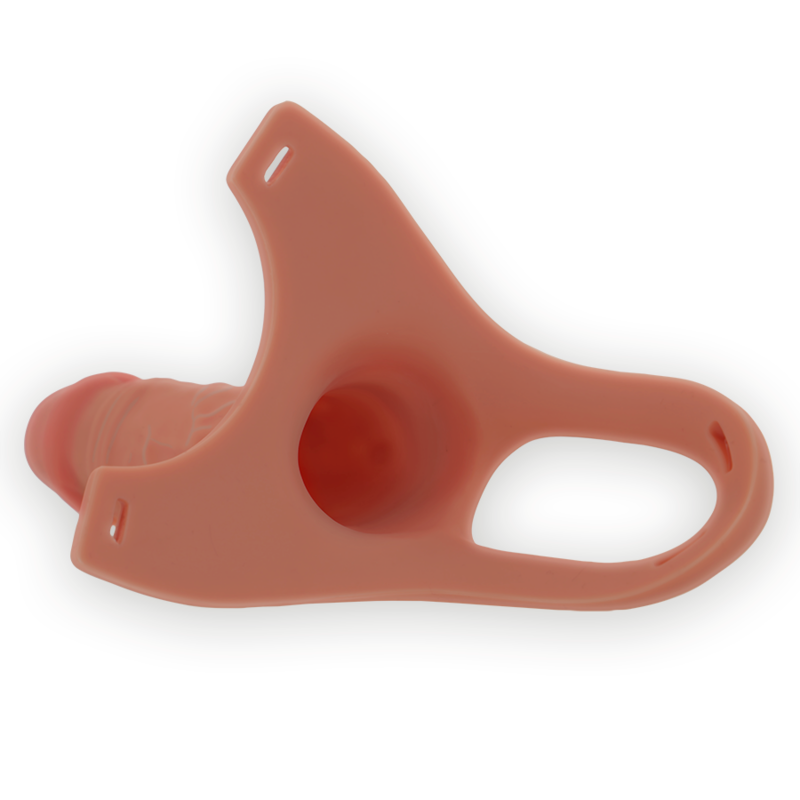 INTENSE - HOLLOW HARNESS WITH SILICONE DILDO 16 X 3.5 CM - NOCTURNA DESIRES