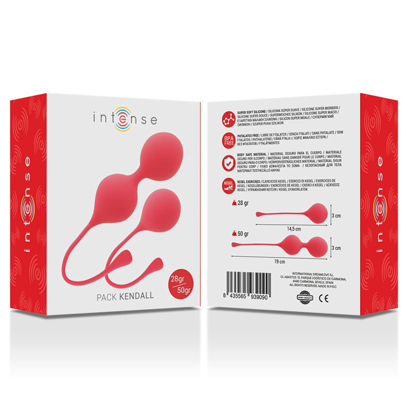 INTENSE - KEGEL BALLS PACK KENDALL RED - NOCTURNA DESIRES