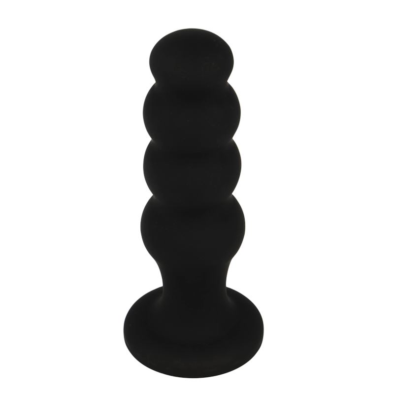 BLACK&SILVER - SCOTT PREMIUM SILICONE ANAL PLUG BLACK - NOCTURNA DESIRES