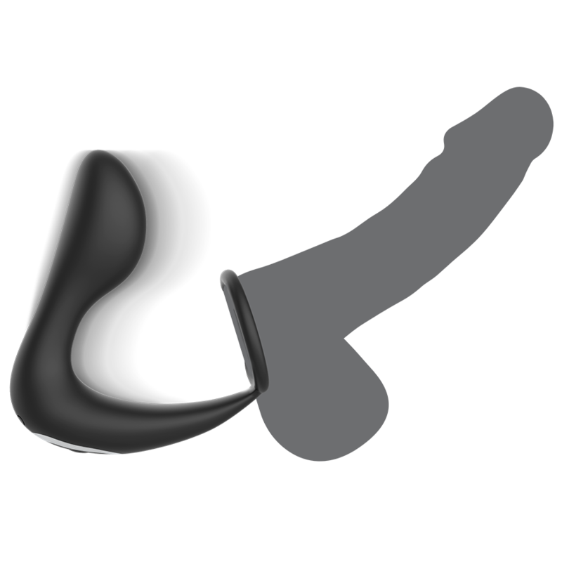 BLACK&SILVER - REMOTE CONTROL ANAL MASSAGER RECHARGEABLE SILICONE BLACK - NOCTURNA DESIRES