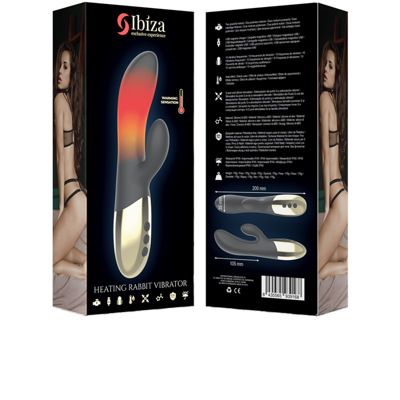 IBIZA - HEATING RABBIT VIBRATOR - NOCTURNA DESIRES