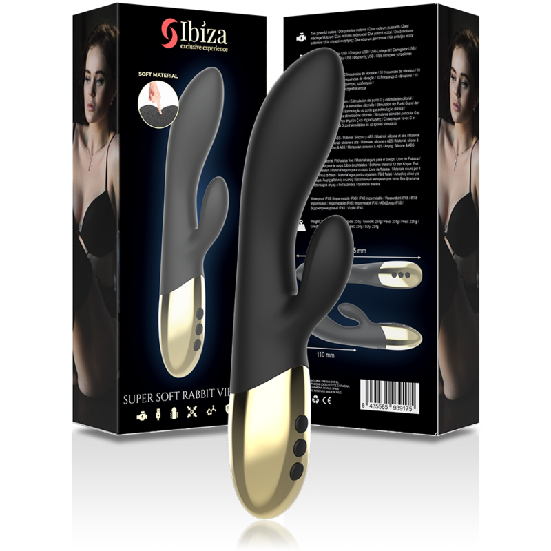 IBIZA - SUPER SOFT RABBIT VIBRATOR - NOCTURNA DESIRES