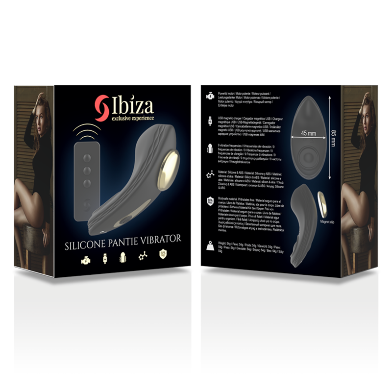 IBIZA - SILICONE PANTIE VIBRATOR REMOTE CONTROL - NOCTURNA DESIRES